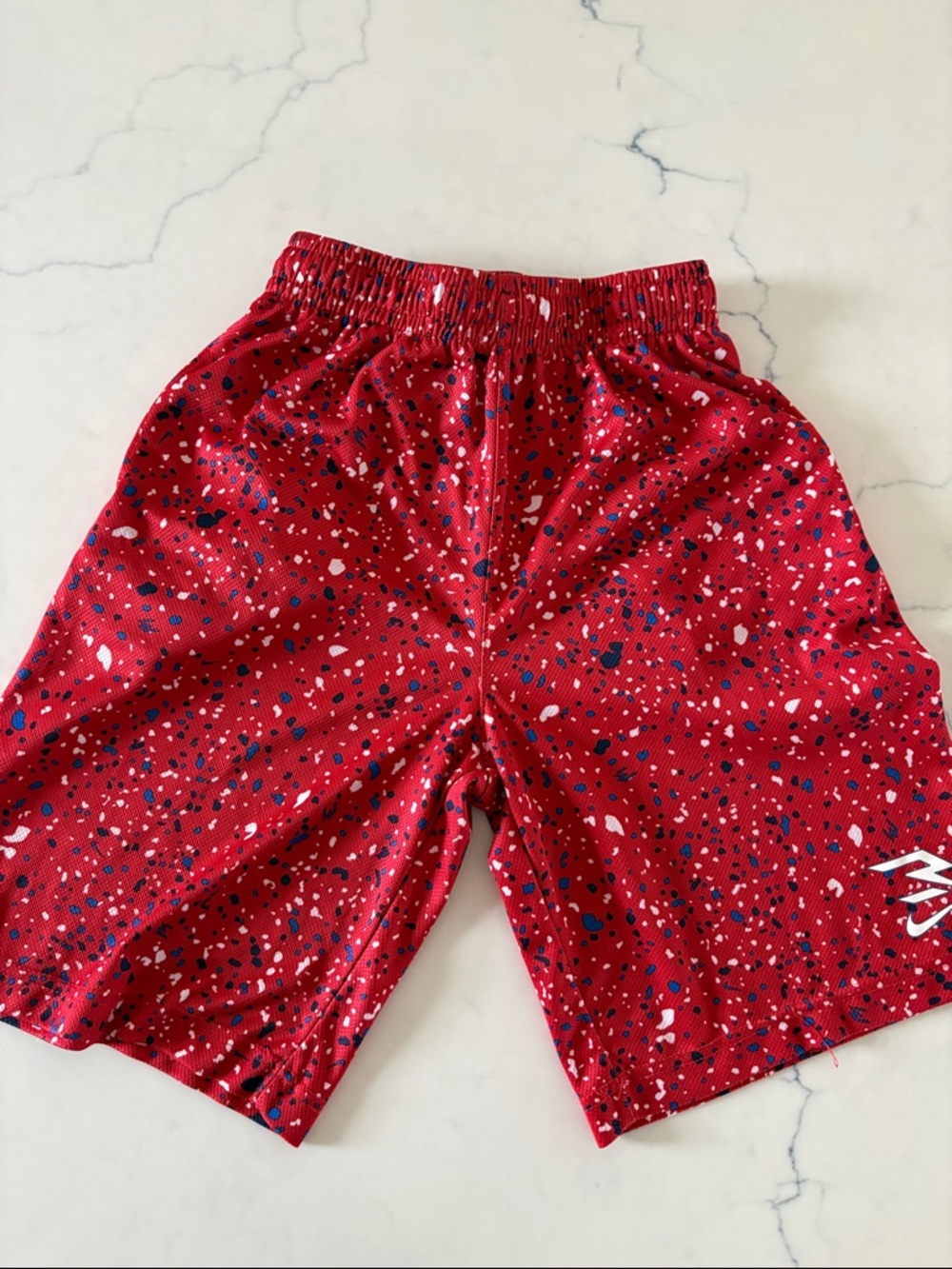 Nike 3 Brand red splatter shorts
